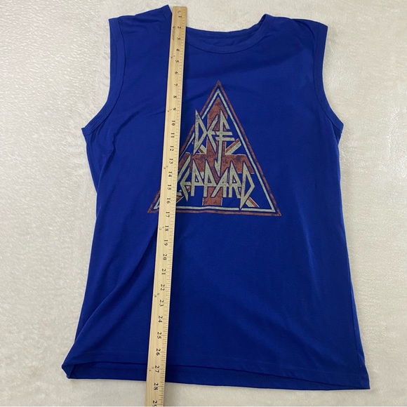 Def Leppard Large Blue Men’s Tank Top - Picture 7 of 7